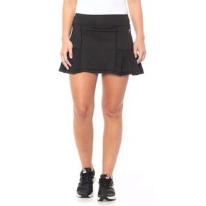 **HEAD* Black Athletic Pleated Tennis Skort Size Medium